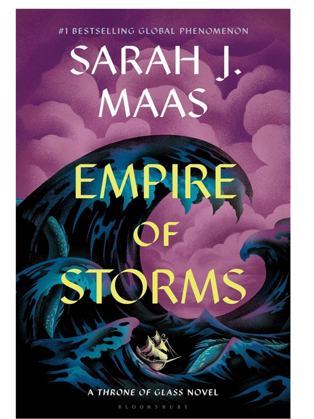 Empire of Storms Art Poster — Purple & Blue Storm Illustration